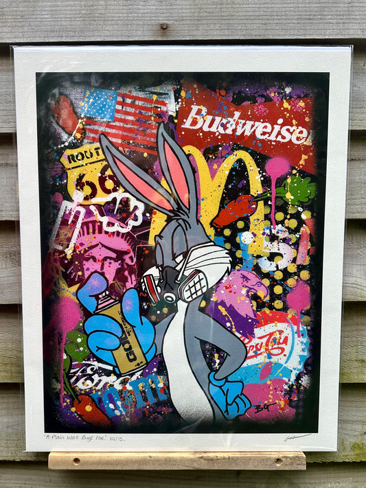 ‘A plain wall bugs me’ signed limited edition print