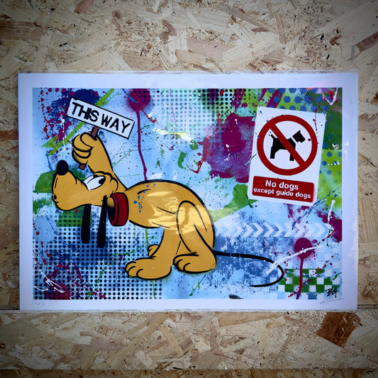 'Pluto' Large Limited Edition Signed Print