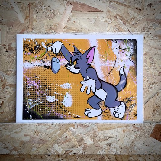 'Cat and mouse' A3 medium Print